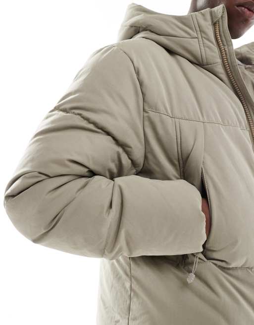 ASOS DESIGN puffer jacket in green, 5 of 5