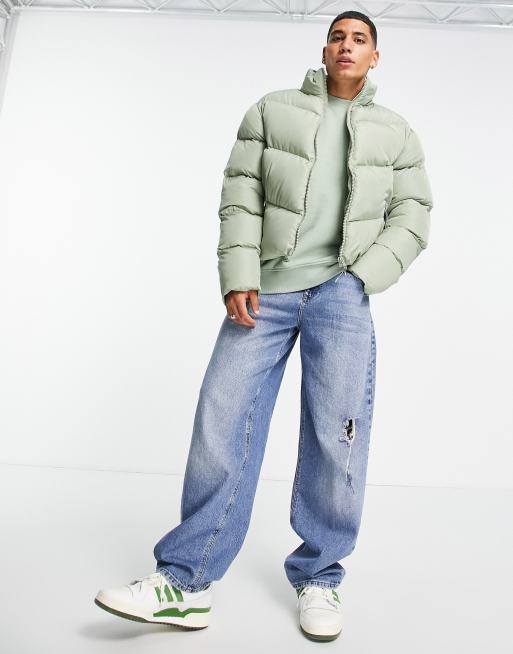 Asos green 2025 puffer jacket