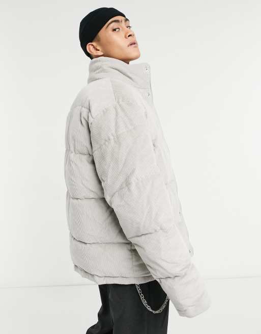 Asos design on sale cord padded jacket