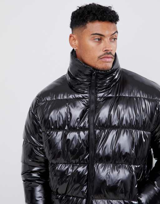 Asos shiny shop puffer jacket