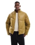 [ASOS DESIGN] ASOS DESIGN puffer jacket in mustard-Green XS YELLOW