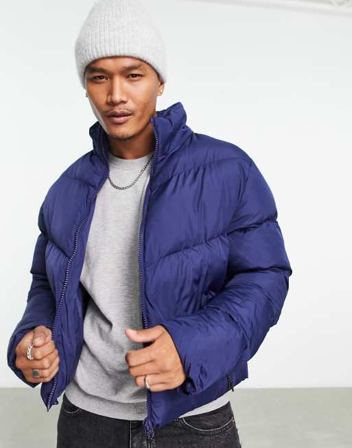 Esprit Quilted Body Jacket In Navy, $37, Asos