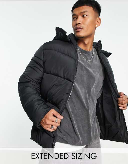 Asos puffer cheap jacket men