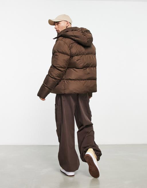 ASOS Design Puffer Jacket with Detachable Hood