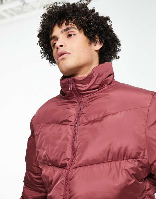 ASOS Design Puffer Jacket with Detachable Hood