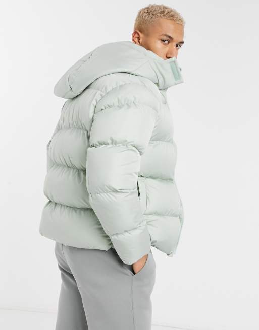 ASOS Design Puffer Jacket with Detachable Hood