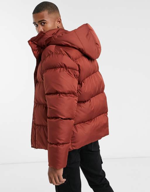 ASOS Design Puffer Jacket with Detachable Hood