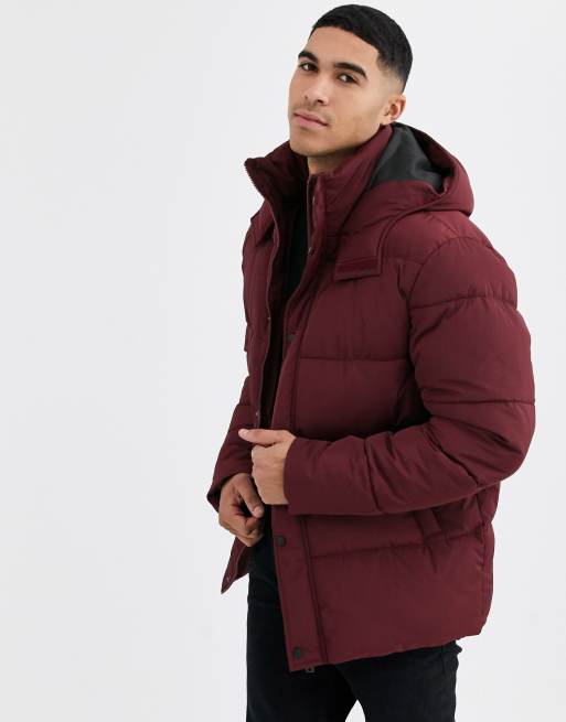 Burgundy 2025 bubble jacket