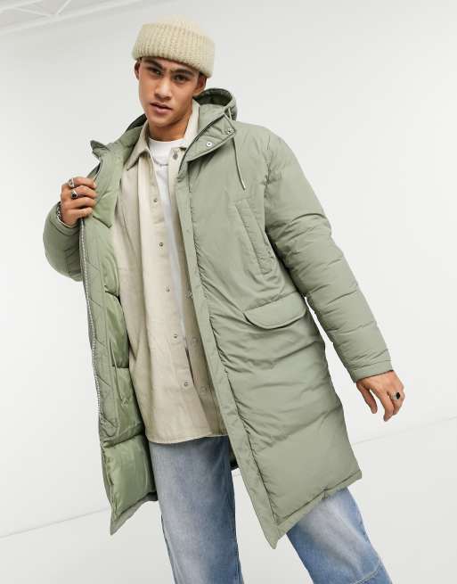 Asos green outlet parka