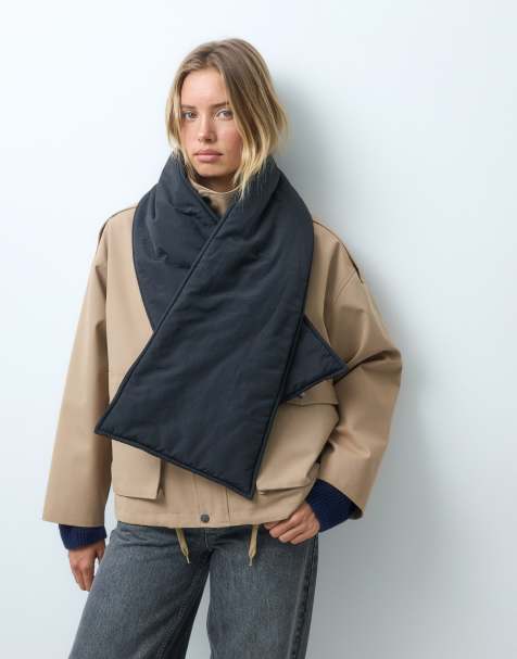 ASOS DESIGN Puffer-Schal in Schwarz - view 1