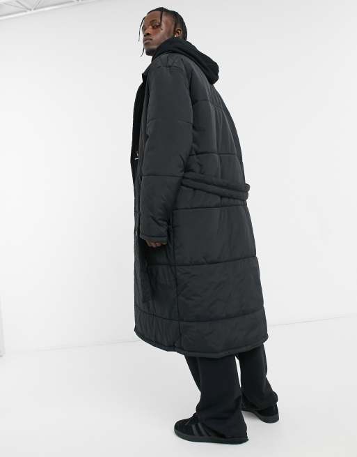 Trench coat cheap puffer jacket