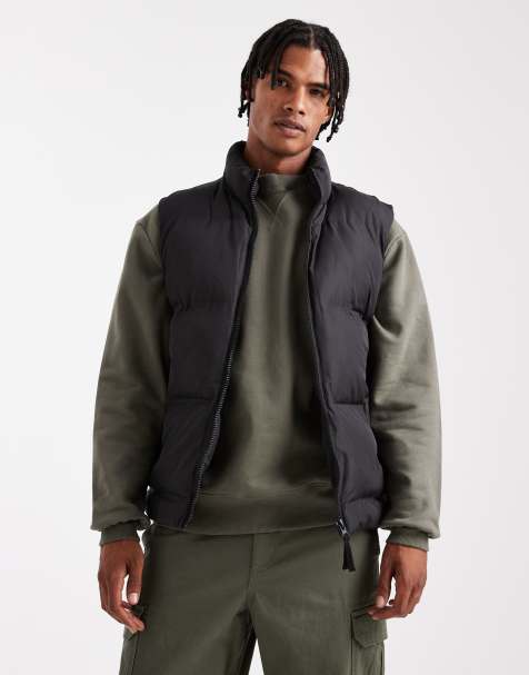 ASOS DESIGN puffer vest in black - view 1