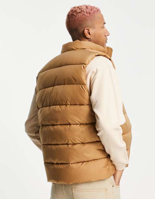 Pantoll Puffer Vest in Brown