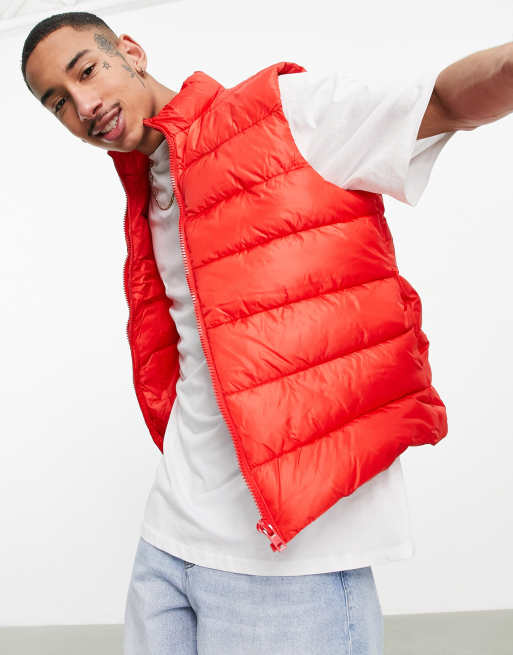 Mens red hot sale bubble vest