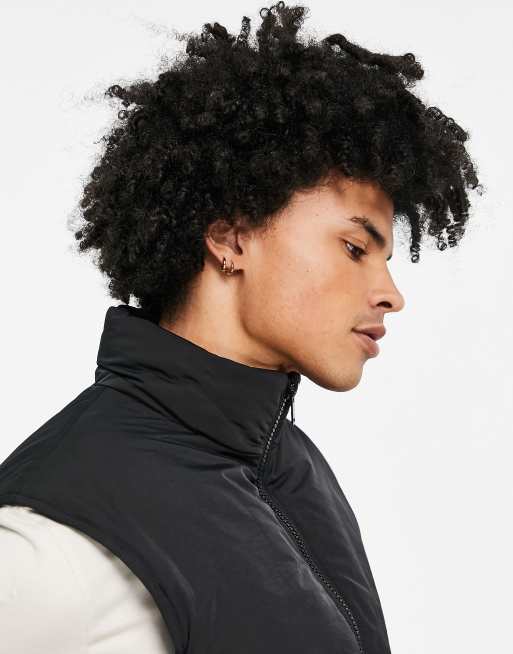 ASOS DESIGN Puffer Weste in Schwarz ASOS