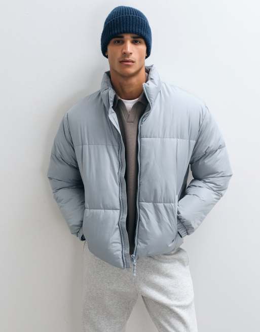 ASOS DESIGN pufferjacka i ljusgrått, 5 av 5