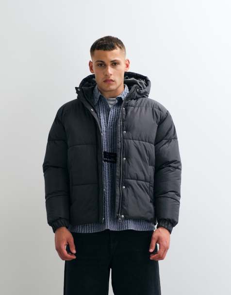ASOS DESIGN – Pufferjacke in Anthrazit - view 1