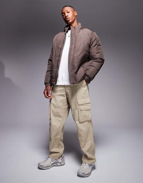 ASOS DESIGN – Pufferjacke in Braun - view 1