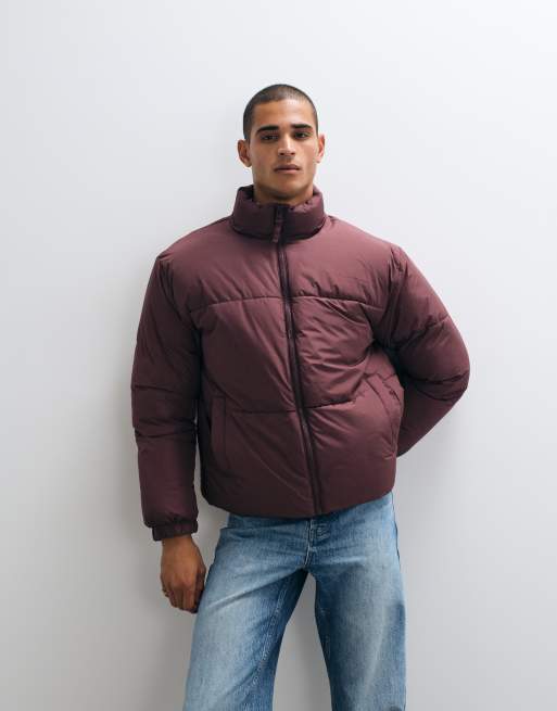 ASOS DESIGN Pufferjacke in Burgunderrot, 5 von 5