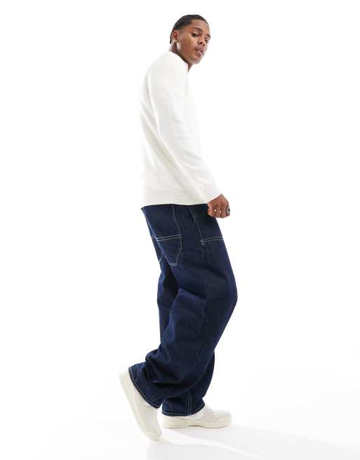ASOS DESIGN - Pull à col zippé en maille d'épaisseur moyenne - Blanc, 2 de 4