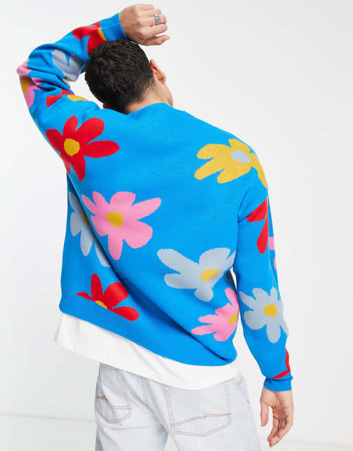 ASOS DESIGN - Pull en maille à motif floral effet éclaboussures, 2 de 4