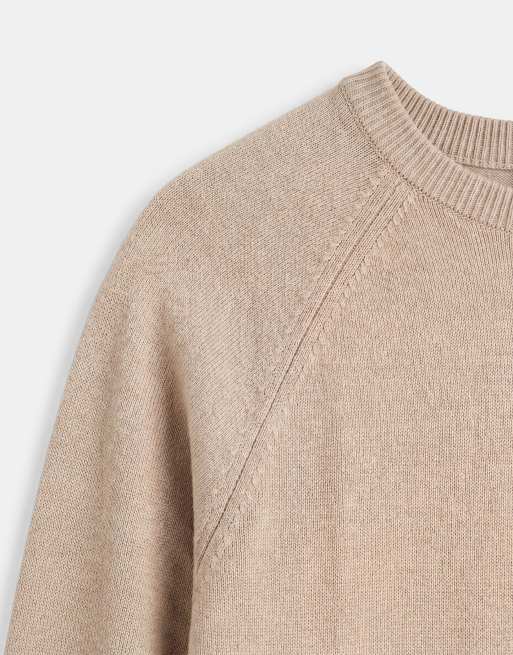 ASOS DESIGN pull en maille compacte coupe décontractée sauge, 8 de 9