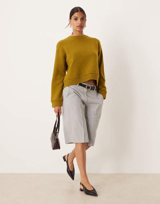 ASOS DESIGN - Pull en maille - Olive, 2 de 4