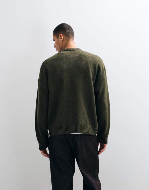 ASOS DESIGN pull en maille très oversize vert moyen, 5 de 5