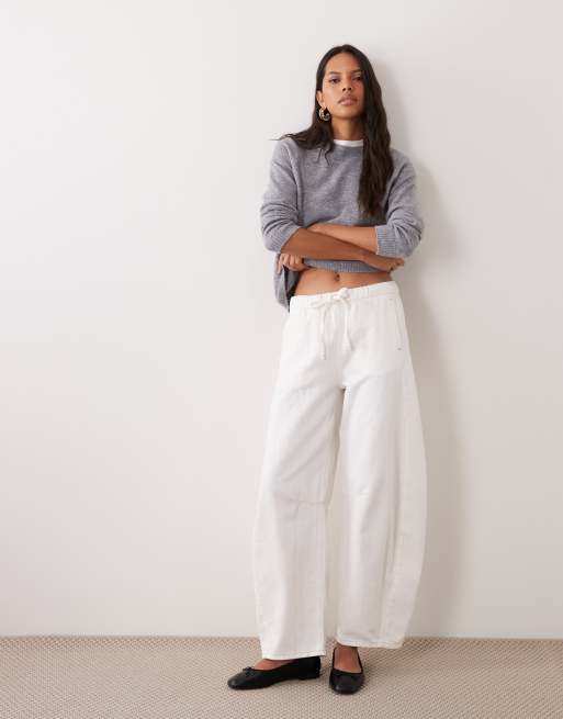 ASOS DESIGN pull léger coupe ajustée à col rond gris - GREY, 2 de 4