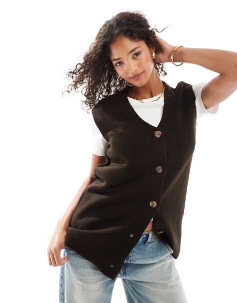 ASOS DESIGN - Pull long à superposer - Marron chocolat - view 1