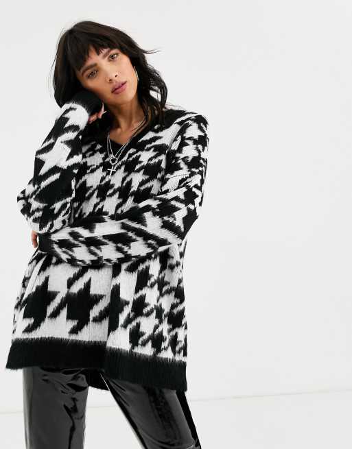 Pull motif 2024 pied de poule