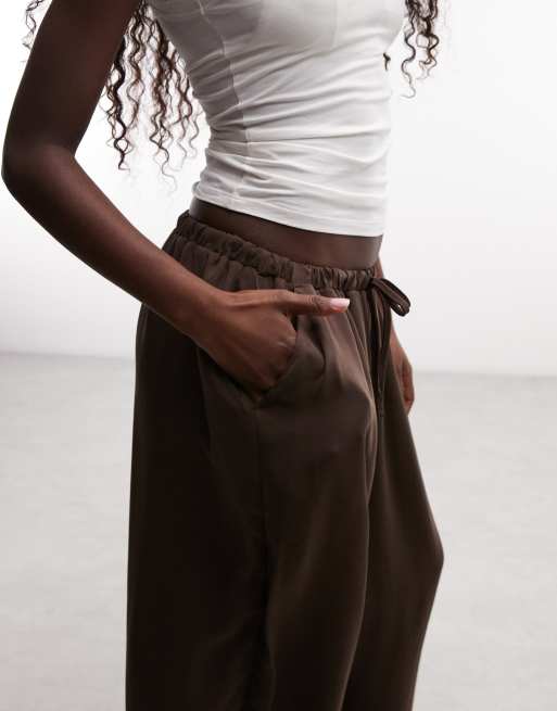 ASOS DESIGN Pull-on-Ballonhose als Kombiteil in Braun, 4 von 5