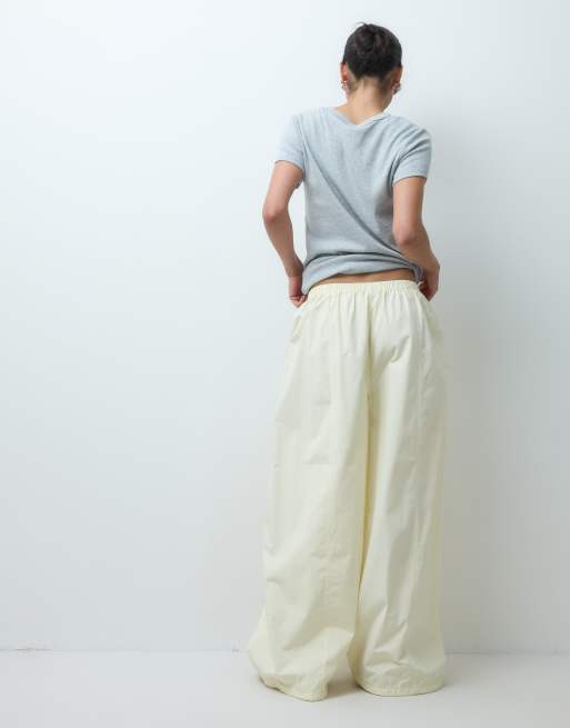 ASOS DESIGN pull on balloon pants in buttermilk, 5 of 5