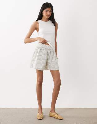 Asos Design Pull On Bermuda Shorts In Multi