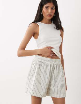 Asos Design Pull On Bermuda Shorts In Multi