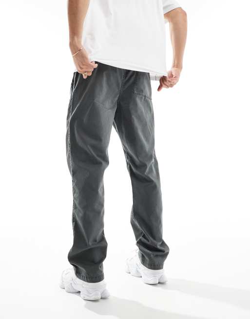 ASOS DESIGN - Pull-on-bukser med lige ben i koksgrå, 3 af 5