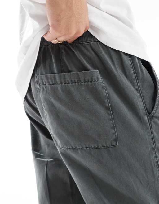 ASOS DESIGN - Pull-on-bukser med lige ben i koksgrå, 5 af 5