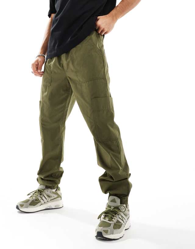 ASOS DESIGN - pull on cargo jogger in khaki