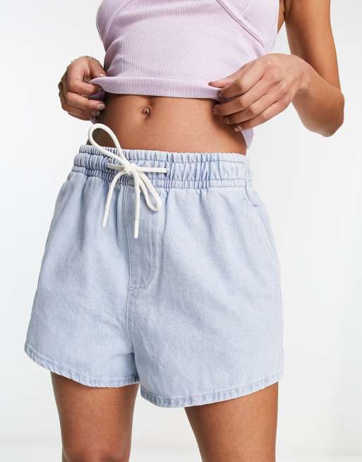 Pull on store jean shorts