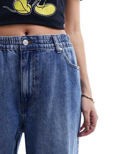 Pull on discount high rise jeans