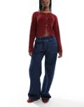[ASOS DESIGN] ASOS DESIGN pull on jeans with patch pocket in indigo-Blue 8 Blue