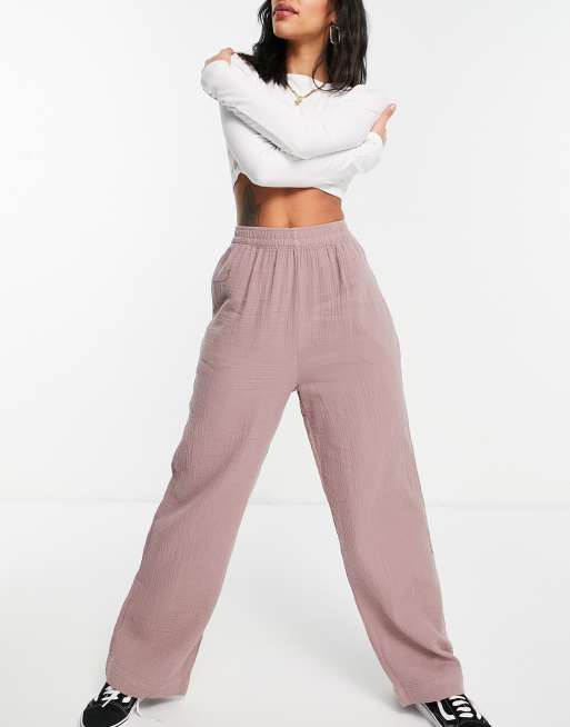 ASOS DESIGN - Pull on-joggingbukser i lyngfarve