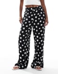 [ASOS DESIGN] ASOS DESIGN pull on pants in spot print-Multi S Spot