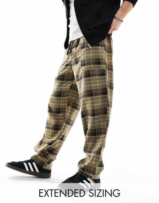 Asos plaid clearance pants men