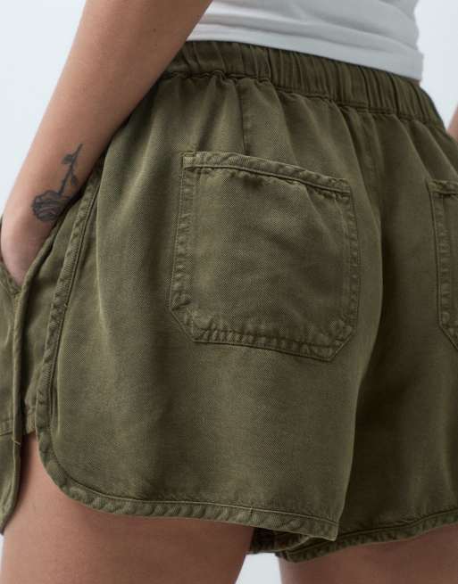 ASOS DESIGN pull on short with pocket detail in khaki - part of a set, 5 of 5