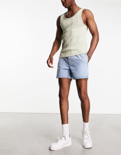 Mens denim shorts asos store