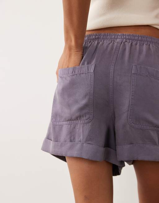ASOS DESIGN pull-on shorts i lilla, 3 af 5
