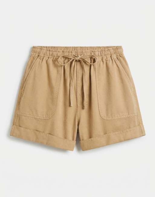 ASOS DESIGN pull-on shorts i tan, 6 af 7