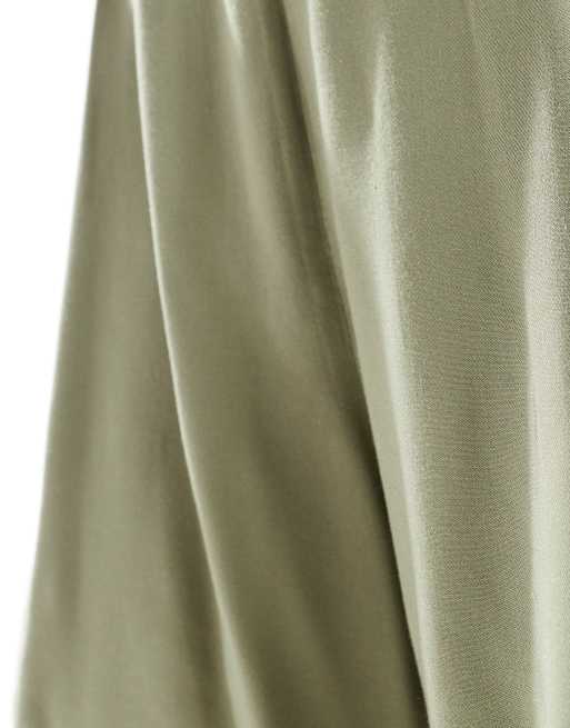 ASOS DESIGN pull on shorts in olive, 4 of 5