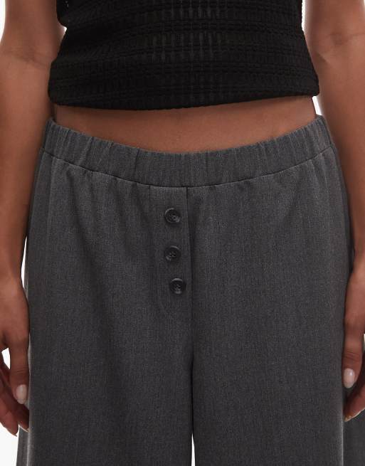 ASOS DESIGN pull on tailored pants in gray, 2 of 5